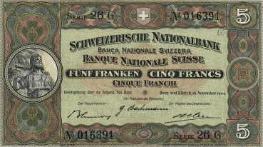 5 Franken 1944 - 016391
